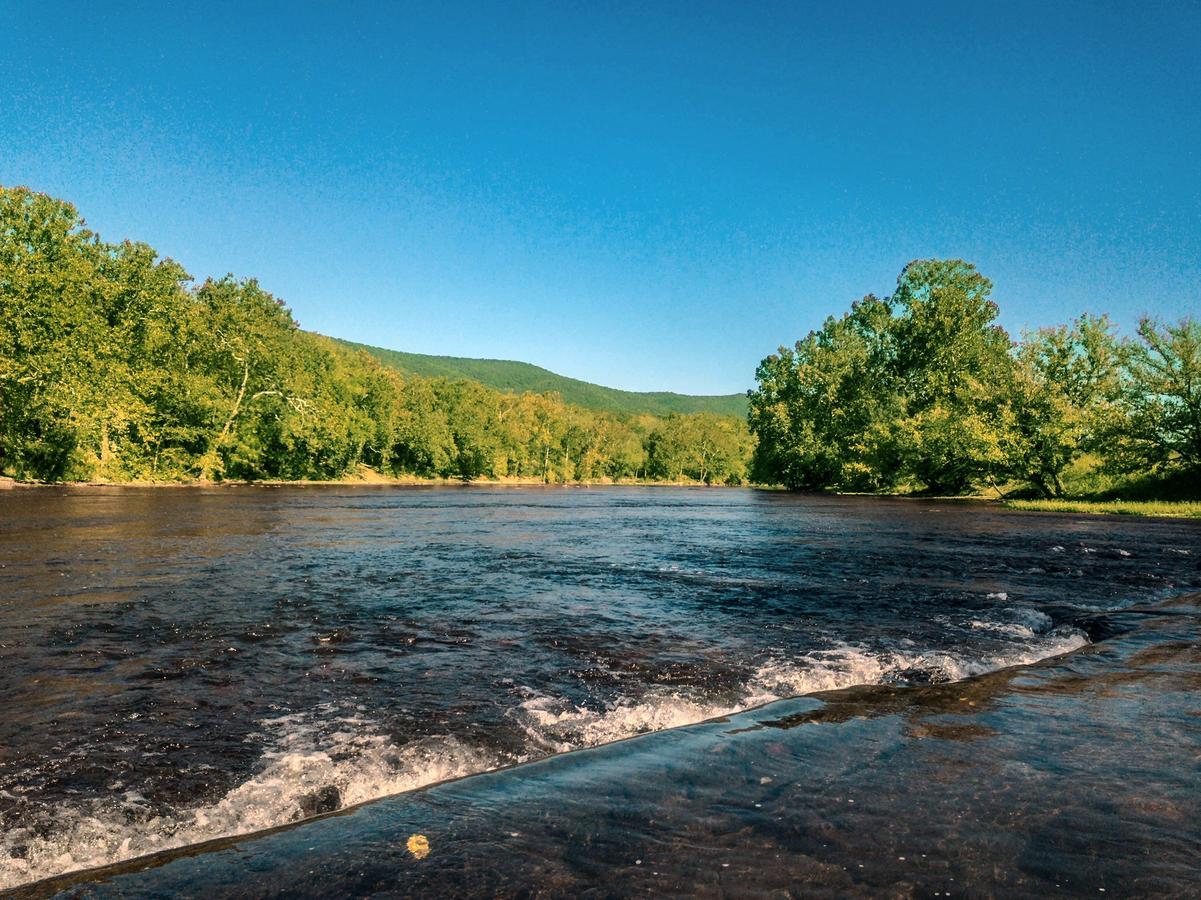 Eagles Nest A Pet Friendly Cabin On The River With A Hot Tub Luray Exterior photo